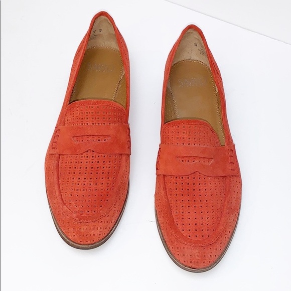 franco sarto red loafers